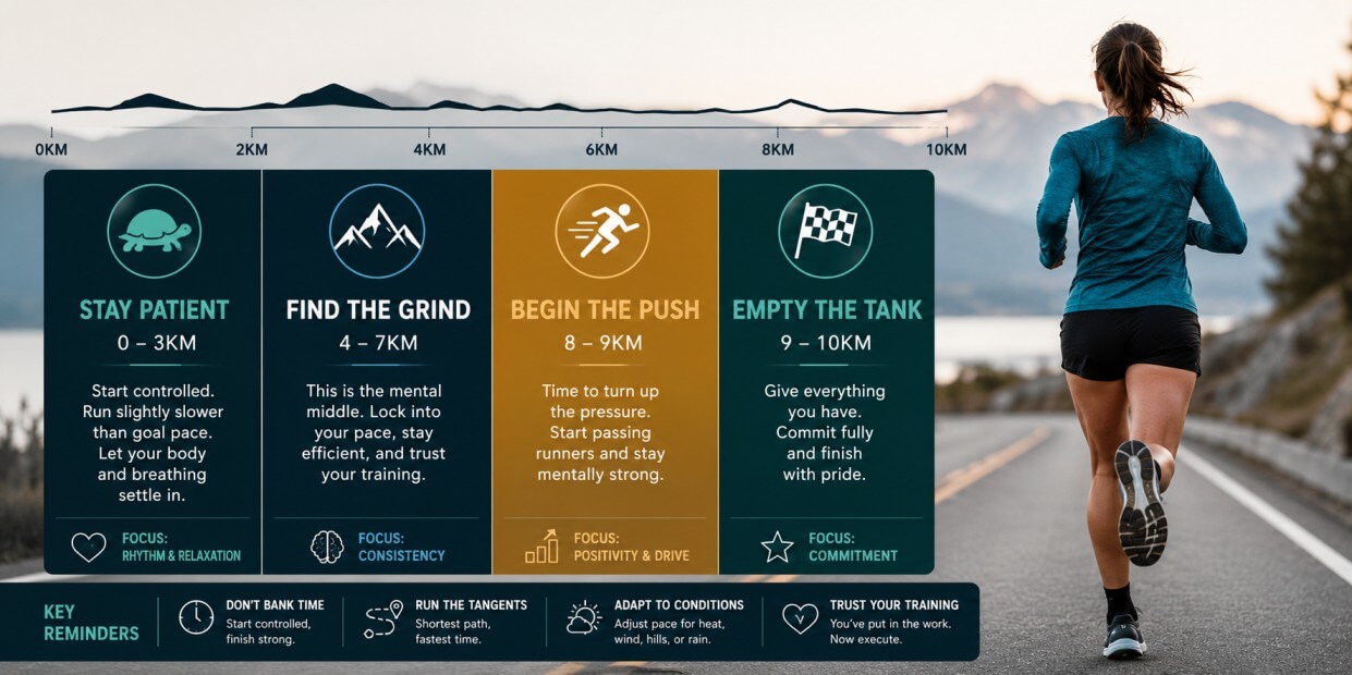 10K Race Strategy Patience Before Pressure
